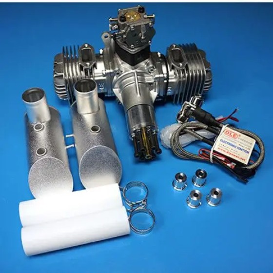 DLE Gasoline Engine DLE120 Rear Exhaust 120CC for RC Airplane 12HP/7500RPM